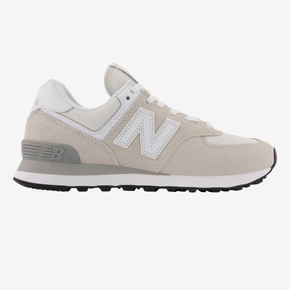 New Balance 574 Core size 7.5 color Nimbus cloud with white